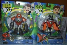 Ben 10 OMNI-KIX ARMADURA JETRAY Y OMNI-NAUT ARMADURA HEATBLAST PLAYMATES JUGUETES NUEVO