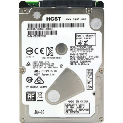 HP Pavilion dv6-6013cl - 500GB Hard Drive with Windows 10 Pro 64 Bit Preloaded