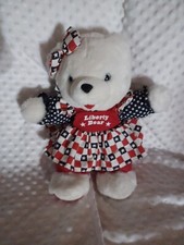 Liberty Bears Americana Patriotic Plush Dan Dee Girl 1998 Stuffed Bear July 4th