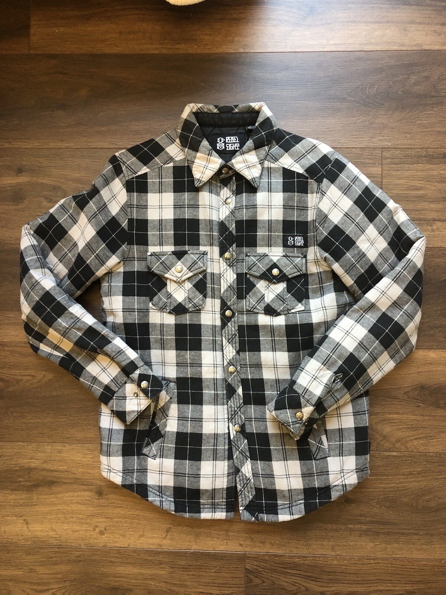 Mens Rebel8 Rebel Eight Mike Giant Quilt Lined Flannel Shirt