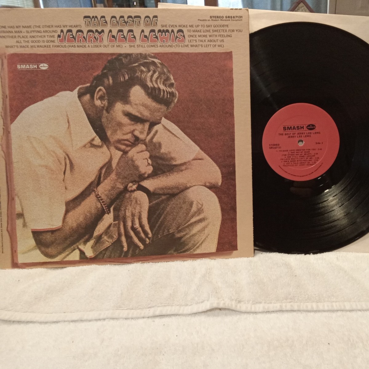 Vintage vinyl album 33rpm THE BEST OF JERRY LEE LEWIS