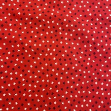 Americana Patriotic Cotton Fabric Red White Blue Stars 1 7/8 yd x 44" Wide