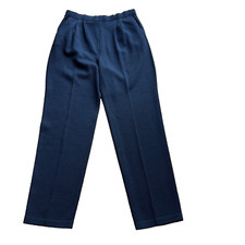 St. John Basics Tapered Leg Pants Black Santana Knit Pocket Size 6 Minimalist