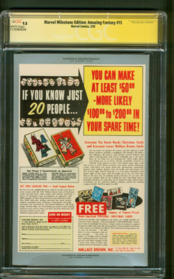 Man 15枚セット まとめ売り Amazing Fantasy 15 CGC SS 9.8 Stan Lee Auto Milestone Ed 1st