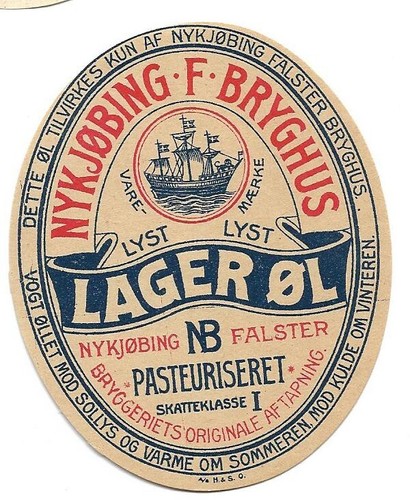 NYKJØBING F. BRYGHUS DENMARK LAGER ØL 2
