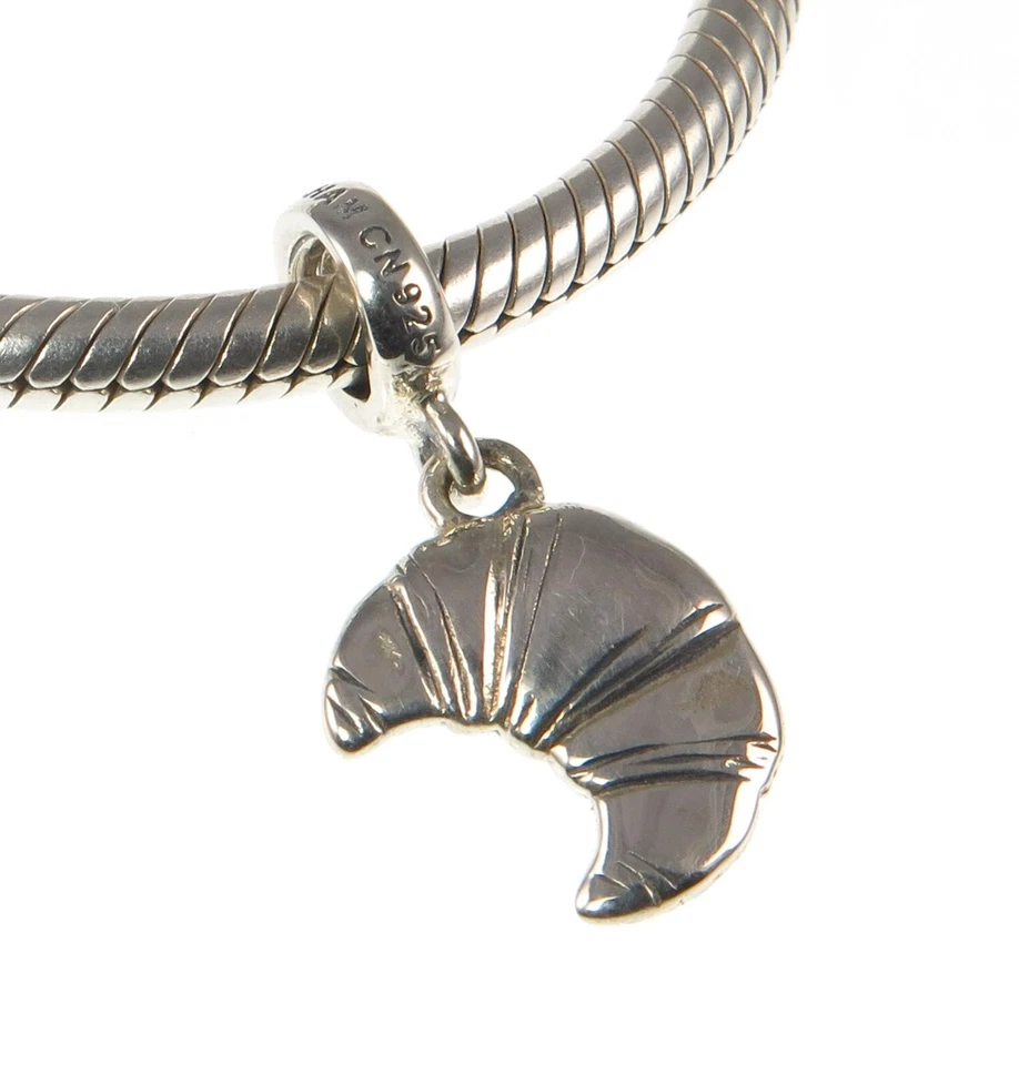 Chamilia 925 silver FRENCH CROISSANT charm bead, France, baking - Image 2 of 4