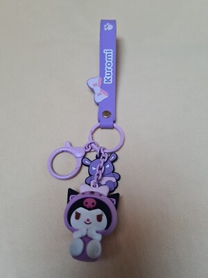Kuromi Hello KItty Keyring Keychain Key Fob Bag Charm Pendant