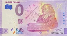 Ticket 0 Euro Blaise Pascal France Anniversary 2021 Number Various