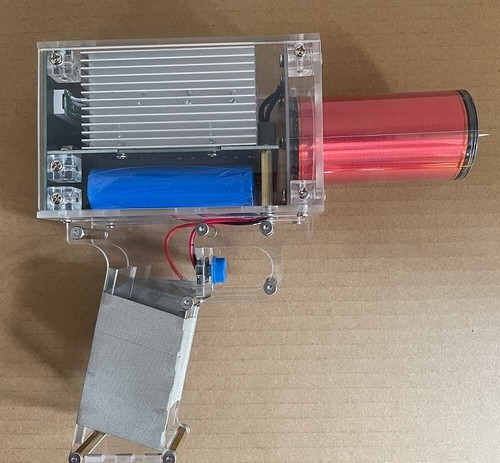 Transparent Tesla Coil Handheld Magnetic Energy Generator with Power Adapter - Picture 2 of 6