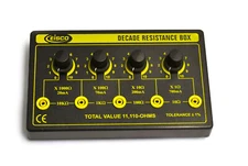 Eisco Labs 4 Decade Resistance Box - 0 to 11110 Ohms