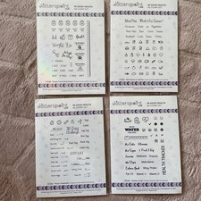 Jotterspoint Speiseplan Gewichtsverlust Journal Gesundheit Fitnessstudio Tracker Clear Stamp Sets