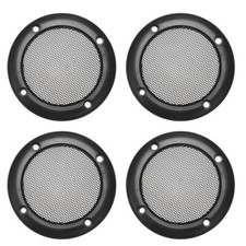 4 Pack Grill Cover 3.5 Inch 107mm Mesh Circle Subwoofer Guard Protector Black