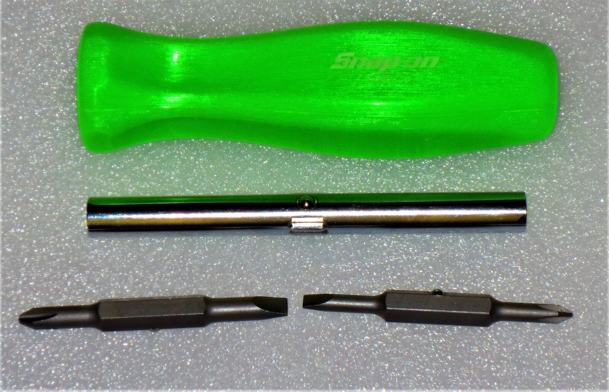 NEW* Snap-on Reversible Screwdriver SDDD41G *4 BITS* GREEN HARD