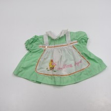 Vintage Schoolhouse Dress Cradletogs Green Size  "Our Little Angel" Embroidered