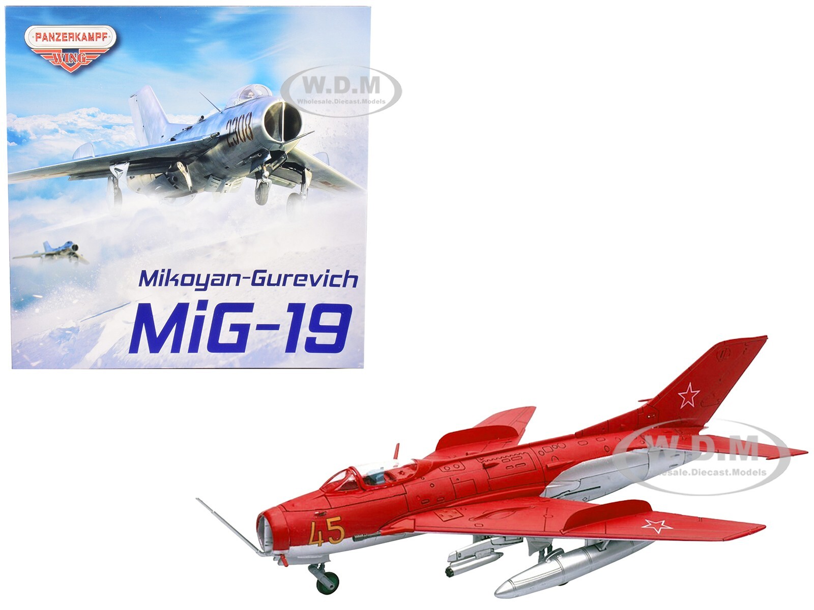 MIKOYAN-GUREVICH MIG-19S FARMER C FIGHTER YELLOW 45 1/72 PANZERKAMPF 14642 PA