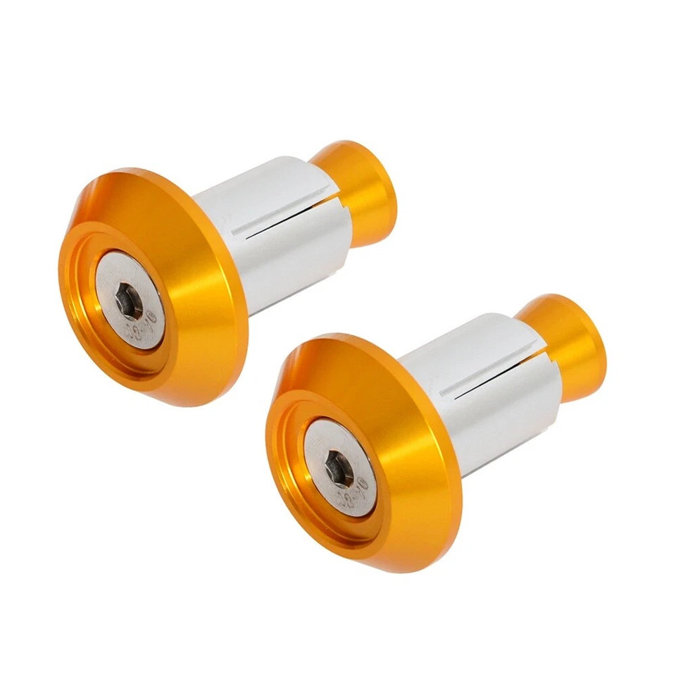 Pair Handlebar Bar Ends Cap Plugs for Suzuki Dirt Bike RM RMZ DRZ 125 250 400 - Imagem 2 de 4