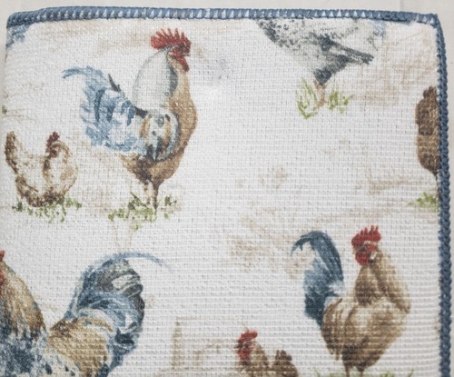 Microfiber Reversible Dish Drying Mat (15"x20") COLORFUL ROOSTERS, MS, KDD - Picture 3 of 10
