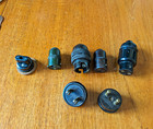 7 Vintage Bakelite B22 Bulb Holders & 2 Pin Plugs Mixed Lot Job Lot