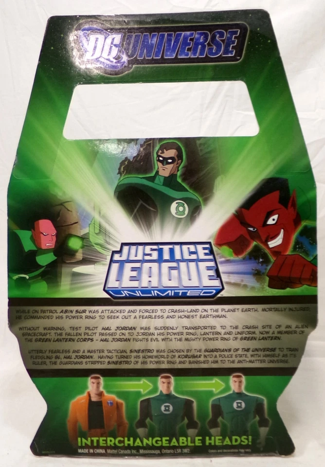 Mattel DC Universe JLU Green Lantern Origins Abin Sur Hal Jordan Sinestro Paquete de 3 Foto 3 de 4