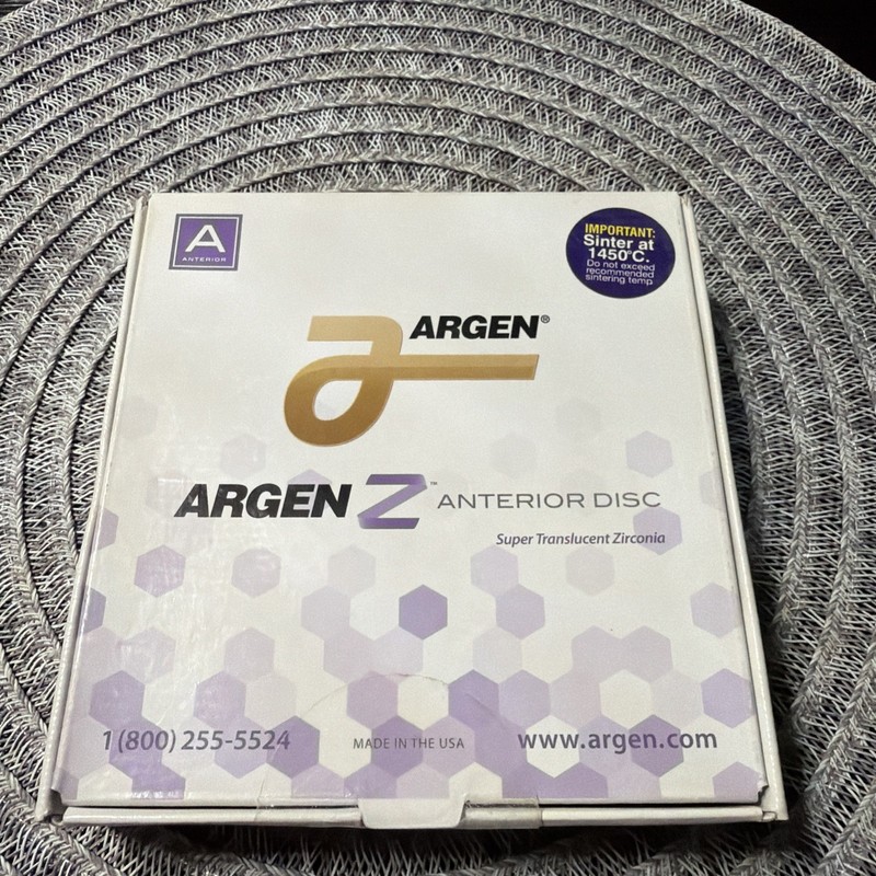 Dental Zirconia, Argen Z Anterior Disc 98x14 Shade # 2