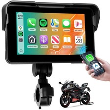 Motorcycle Carplay Android Auto Screen 5 Inch Wireless CarPlay with Anti-Thef...