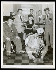 BELA LUGOSI Playing Saxophone THE DEVIL ALSO DREAMS Play 1950 CANDID PHOTO