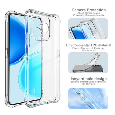For Honor X8d 4G, imak Clear Phone Case Shockproof Airbag Soft TPU Cover