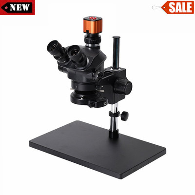 24MP HDMI Digital USB Microscope Camera 3.5X-100X Trinocular Stereo Microscope