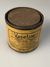 Vintage Apothecary Vaseline Veterinary Jelly Can