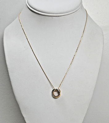 Cartier Trinity Pendant Necklace Mini Model 18K White, Yellow