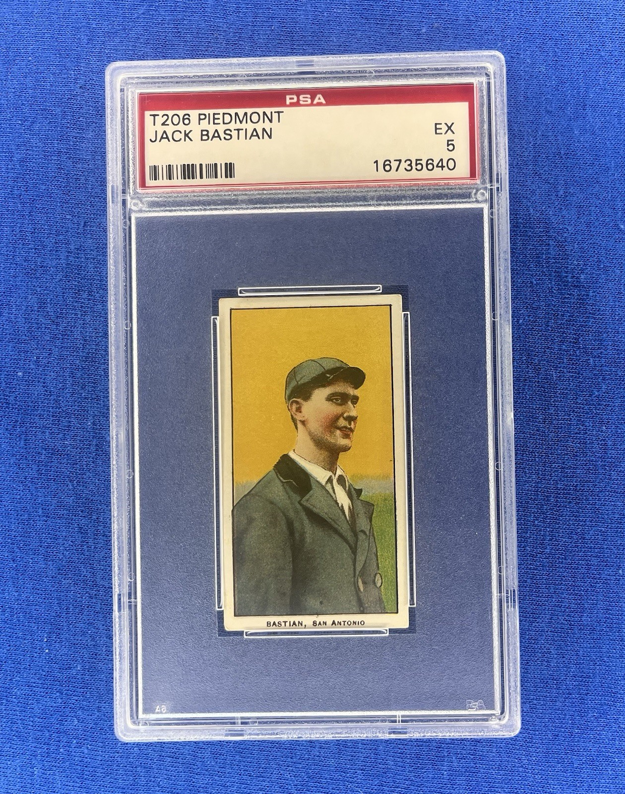 Jack Bastian 1909-11 T206 Piedmont 350 PSA 5