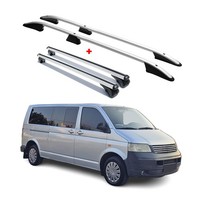 Dachreling + DachträGer FüR VW T5 T6 T6.1 Transporter L2 Langer RS Alu Silber 4X