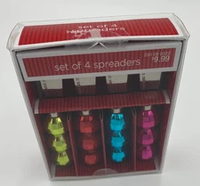 Christmas Spreaders Cheese Spreaders/Knives Stainless Steel Holiday  Set of 4