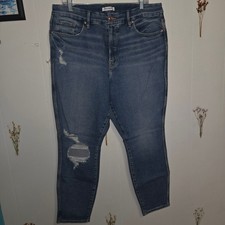 Good American Good Legs Distressed High-Rise ...