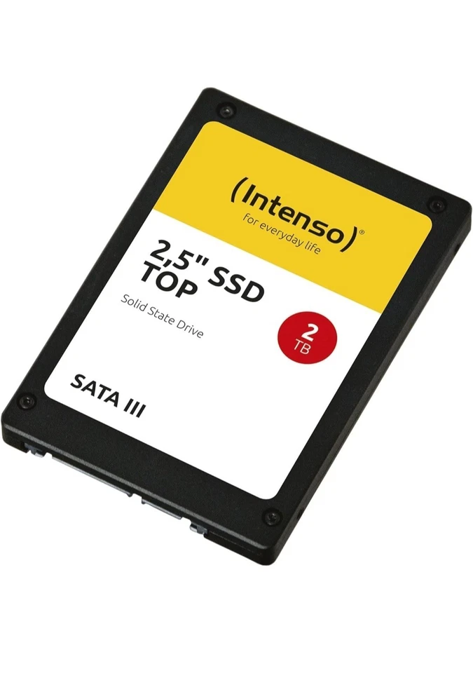 2TB SATA III 2,5 Zoll Intenso SSD interne Festplatte Top High-Speed 3D-Nand