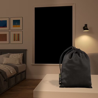 50''x78'' Sun Zero 100% Blackout Solid Lights Out Portable Travel Rod Pocket