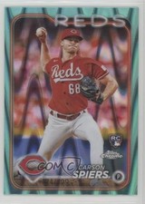 2024 Topps Chrome Aqua RayWave Refractor 171/199 Carson Spiers #167 18j9