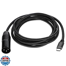 Zyghjort USB Type C to XLR Cable, 6.6 FT USB C to XLR Male Converter Adapter 