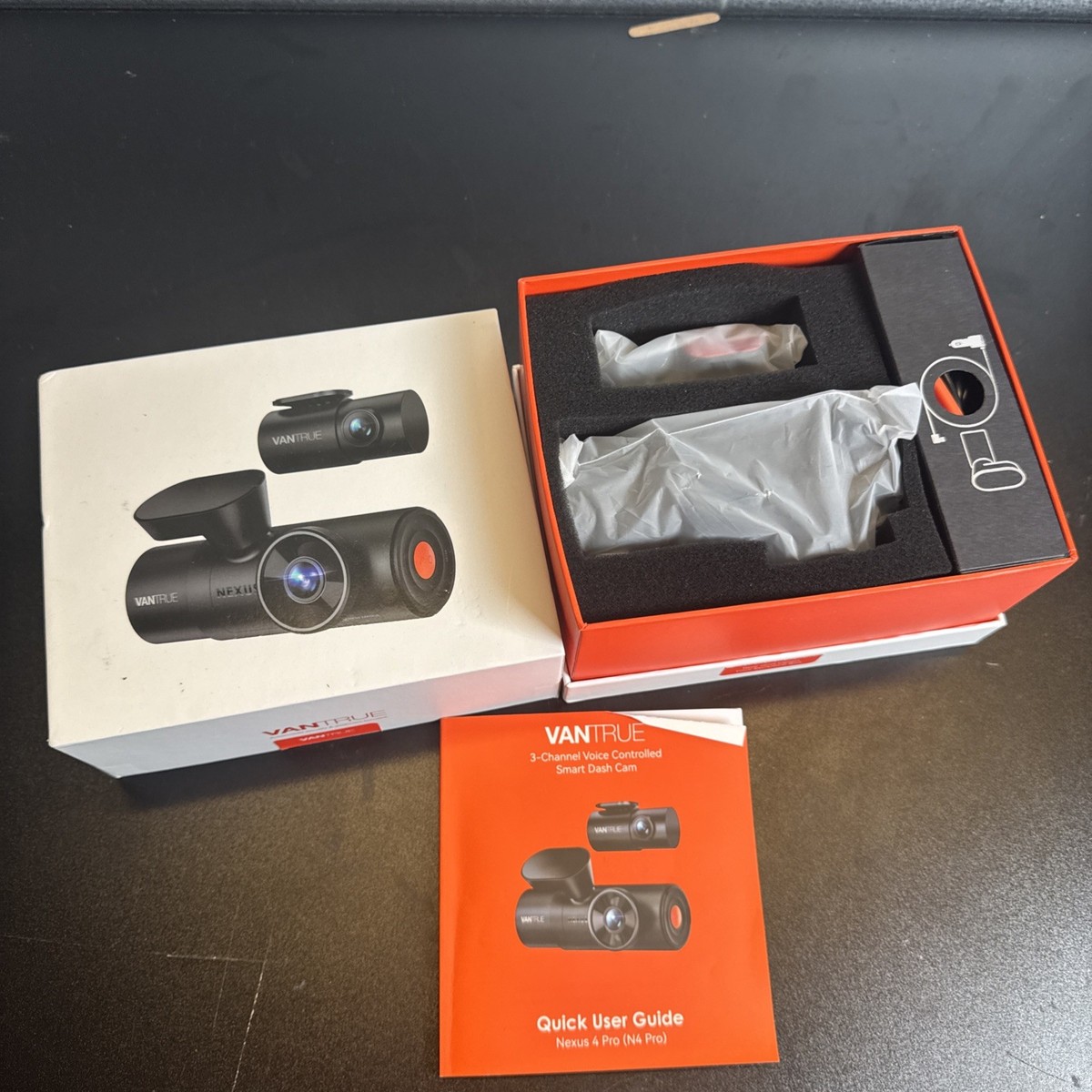 Vantrue Nexus Pro 4K 3-Channel Dash Cam HDR Vision Front Inside Rear Dash  Cam