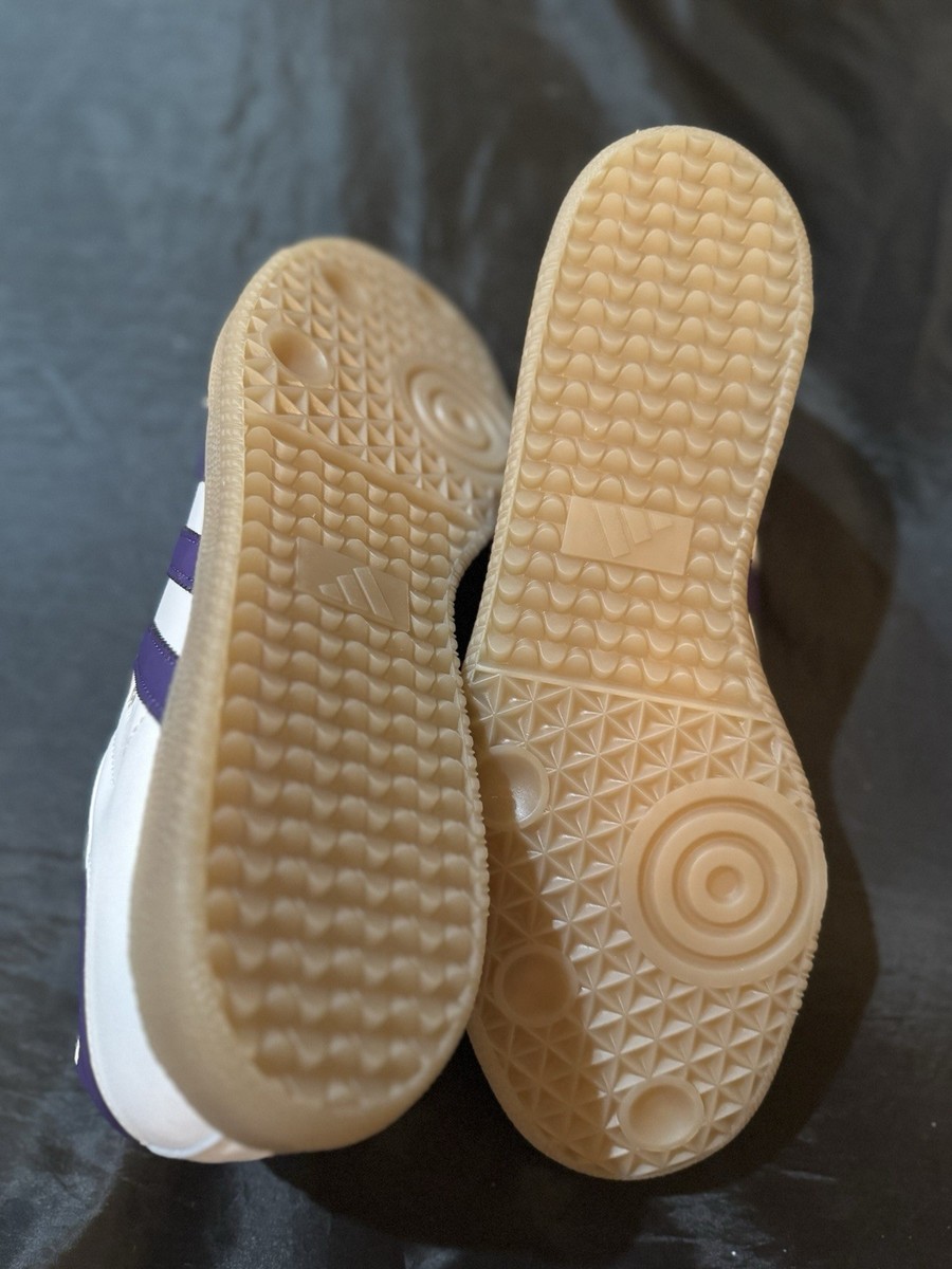 Adidas Samba Messi Mens 11.5 White Purple Gum Casual Leather Suede Shoes IH8161 adidas Samba x Messi - Ftwr White/Unity Purple - Mens Shoes main image 4