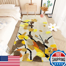 Ukeler Soft Shag Moss Rugs Non Slip Washable Decorative Rugs For Bedroom