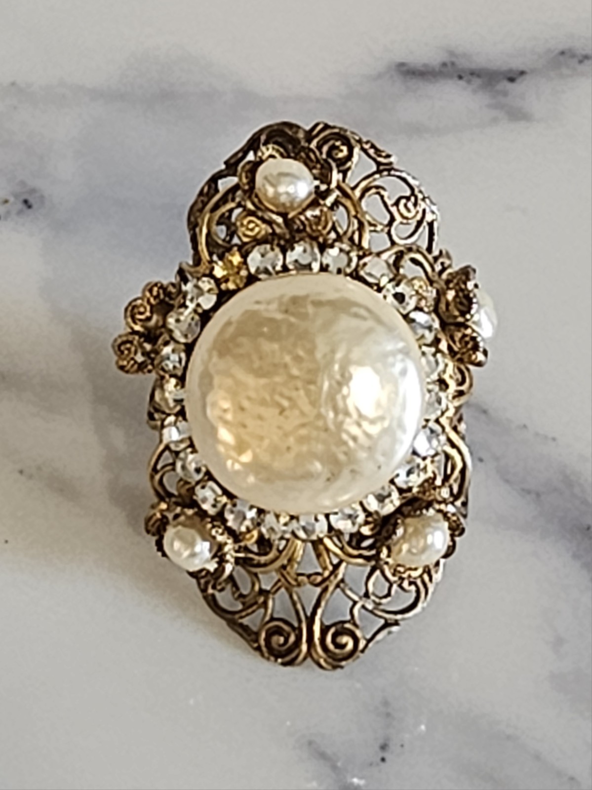 EXQUISITE, SIGNED MIRIAM HASKELL RING - image 1