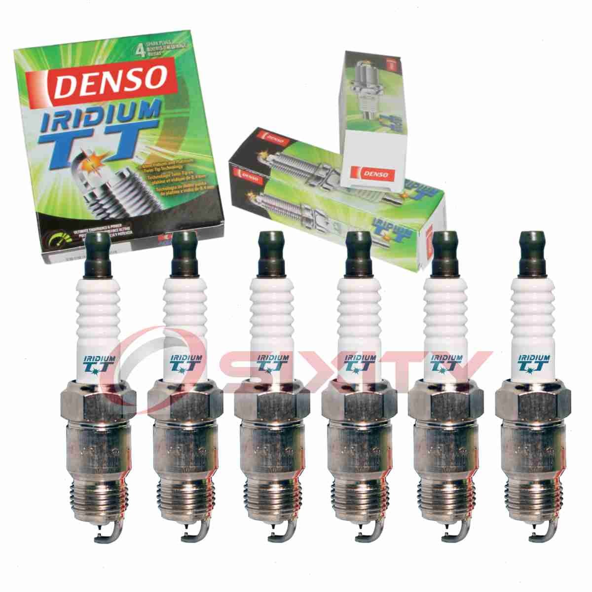 6 pc Denso Iridium TT Spark Plugs for 1985-1987 GMC Caballero 4.3L V6 px