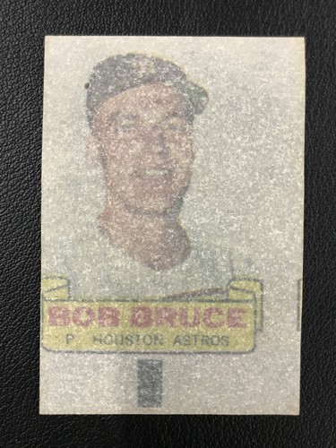 1966 Topps Rub-Offs Bob Bruce Houston Astros - Imagen 2 de 2