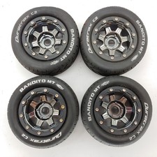 4x Duratrax C2 Bandito Mt Monster Truck Tires 17mm Hex Wheels For Traxxas Maxx 4x Duratrax C2 Bandito Mt Monster Truck Tires 17mm Hex Wheels For Traxxas Maxx