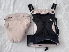 Ergo Baby 360 Baby Carrier with Newborn Insert - Black & Camel - 4-Position