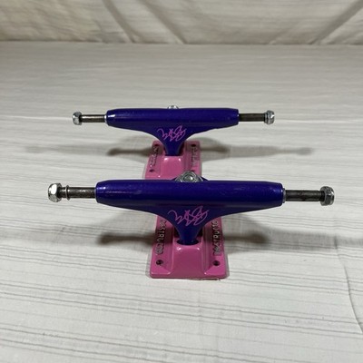New Bam Margera Pink And Purple Destructo Skateboard Trucks Rare