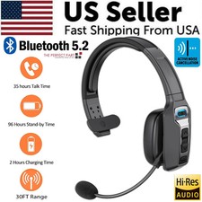 10 Pack - Trucker Bluetooth 5.2 Wireless Headset w/ Noise Cancelling Mic Phones