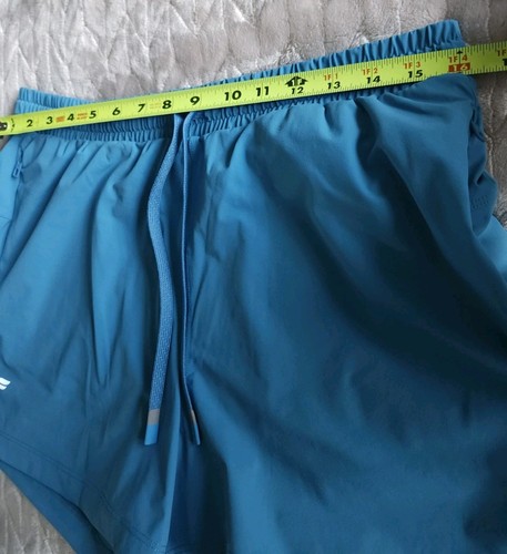 Pantaloncini Fabletics donna grandi blu The One corti 3" tasca zip vita alta nuovi senza etichette - Foto 10 di 13