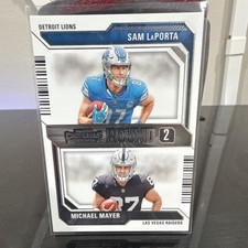 2023 Panini Contenders Sam LaPorta Michael Mayer #13 Lions Raiders NFL